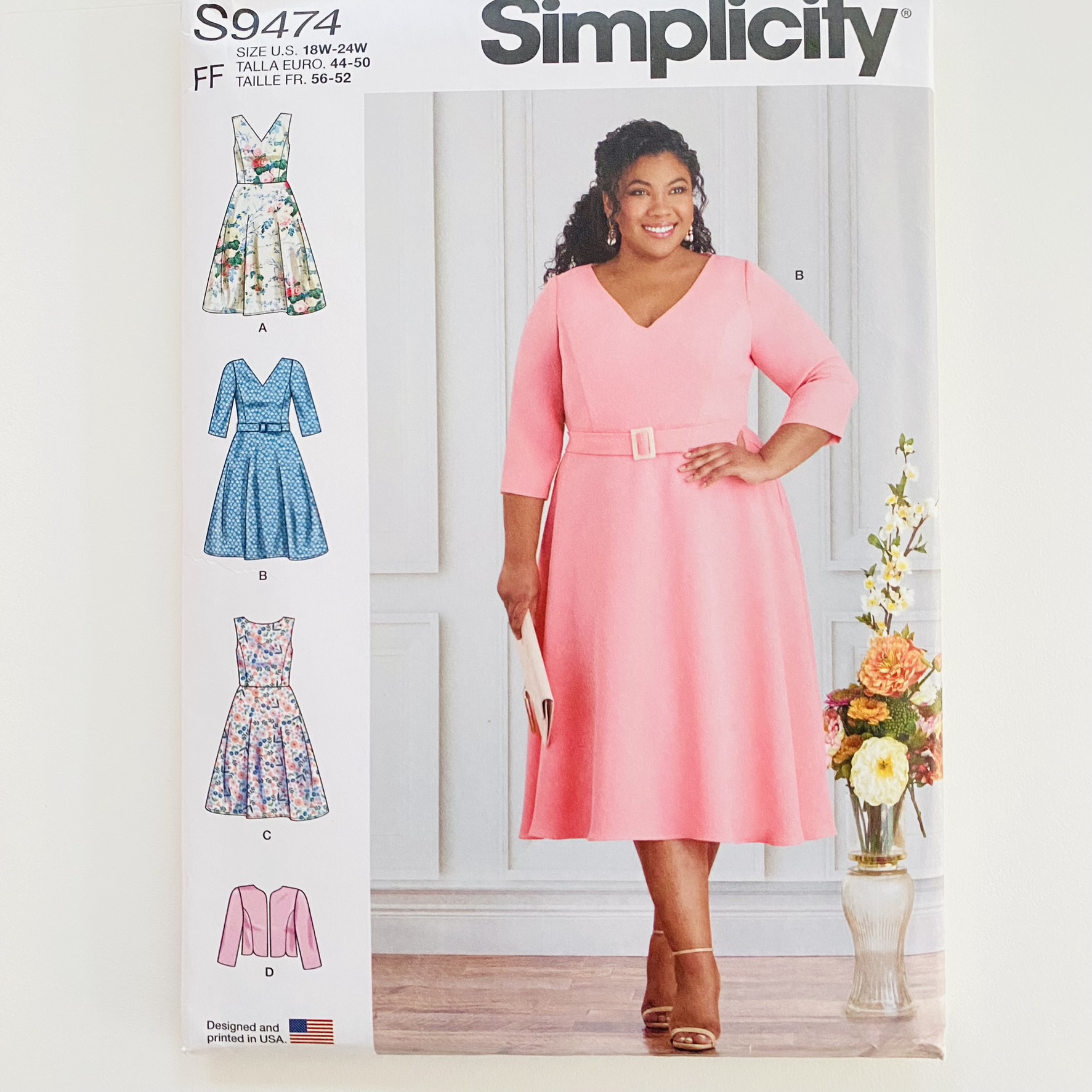 Simplicity 9474 - Kjole Str. - RiLa & Design
