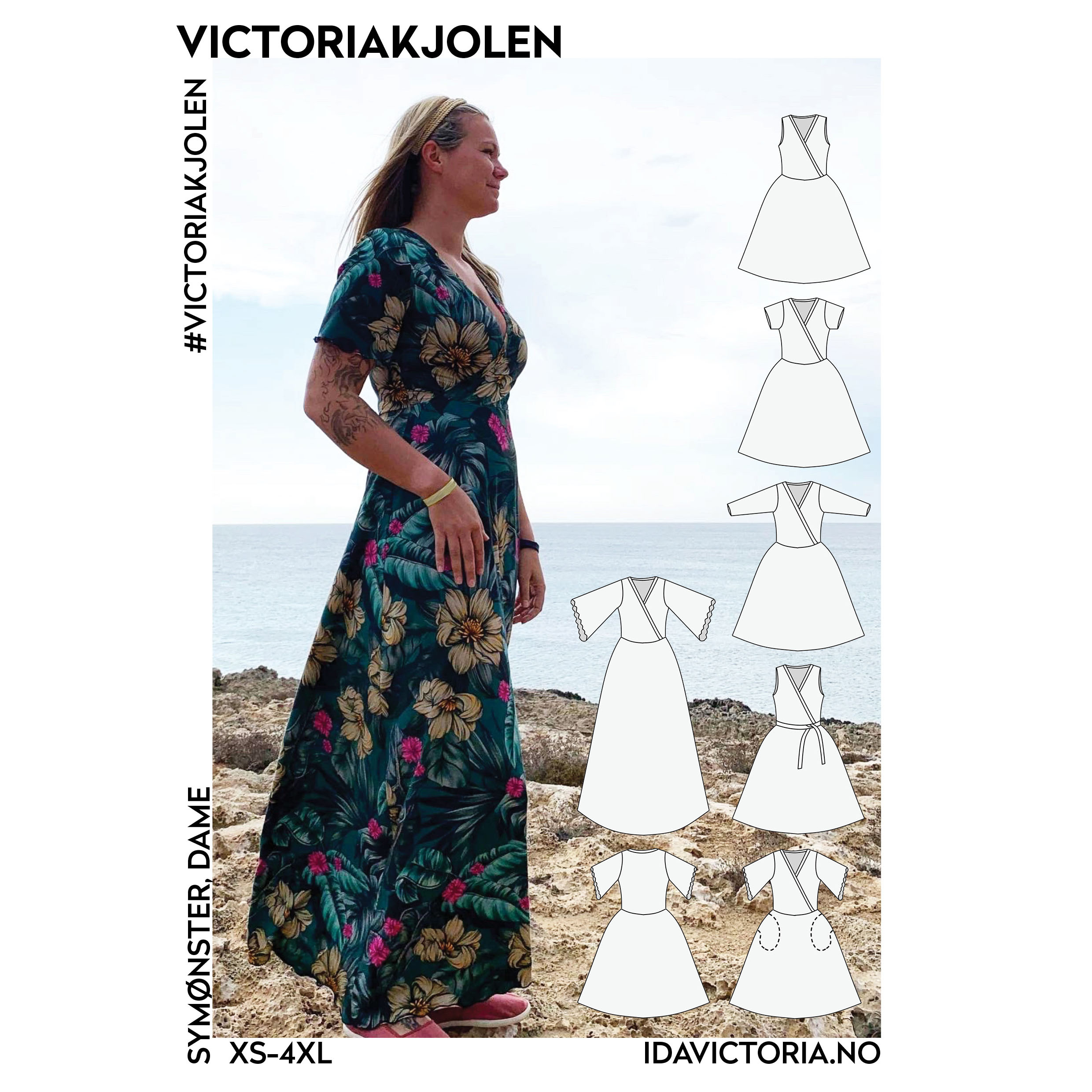 Kirkegård igennem Forkæl dig Ida Victoria - Victoriakjolen - RiLa Stof & Design