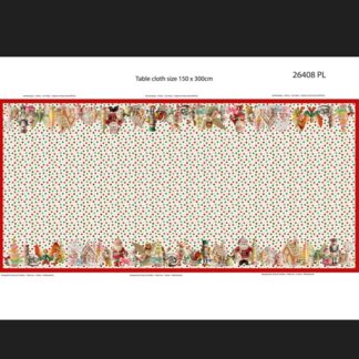 Panel: Juledug med prikker