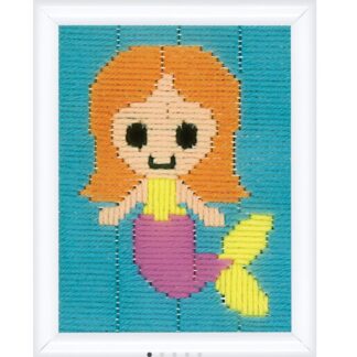 Broderi-kit: Kits for kids, Havfrue, Langsting