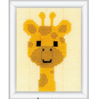 Broderi-kit: Kits for kids, Giraf, Langsting