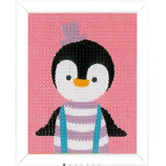Broderi-kit: 4 Creative kids, Billede, Pingvin