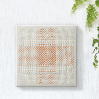 Sashiko-kit: Billede, Kaki Flowers